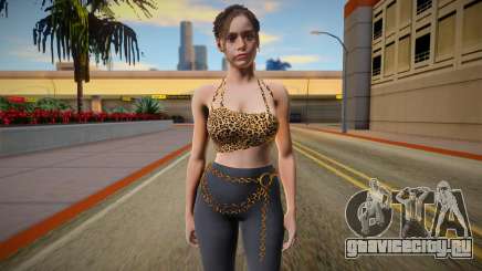 Claire Redfield Top Leopard для GTA San Andreas