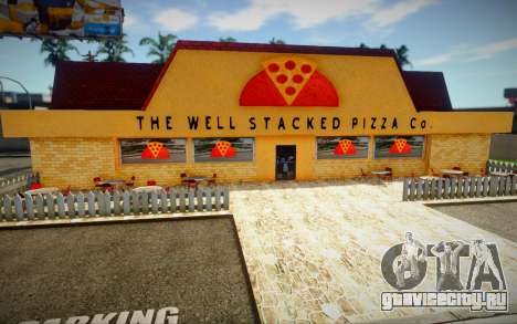 Новая текстура пиццерии в Идлвуде для GTA San Andreas