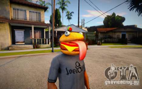 Fortnite Durr Burger Mask for Cj для GTA San Andreas