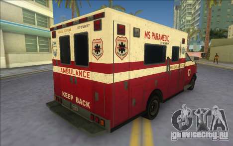 Ambulance from GTA IV для GTA Vice City