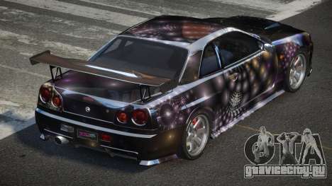 Nissan Skyline R34 BS U-Style PJ5 для GTA 4