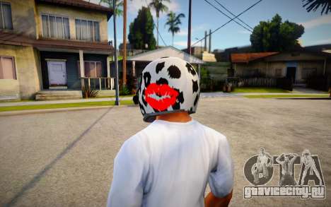 Racing Helmet Leopard для GTA San Andreas