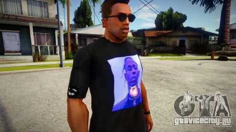 Travis Scott Black T-Shirt для GTA San Andreas