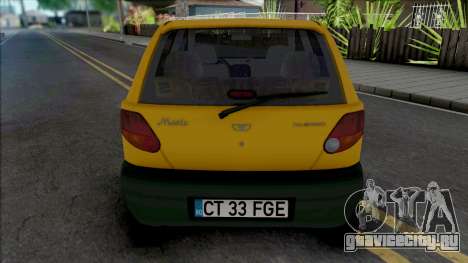 Daewoo Matiz (Romanian Plates) для GTA San Andreas