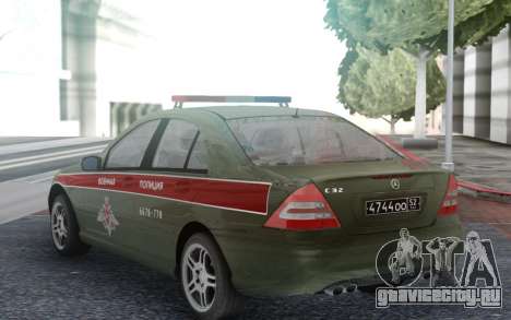 Mercedes-Benz C-class Военная Полиция для GTA San Andreas