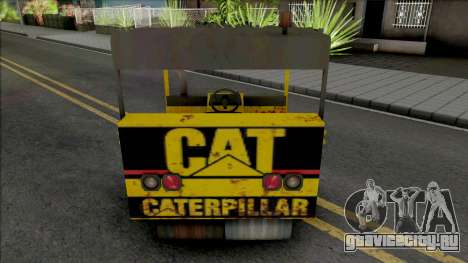 CAT Rodillo Compactador Con Topadora для GTA San Andreas