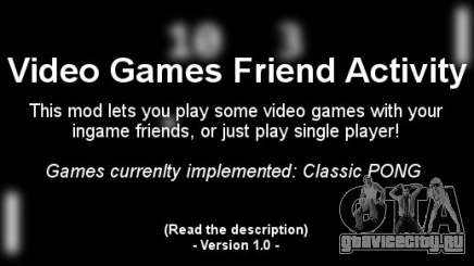 Video Games Friend Activity (VGFA) для GTA 4