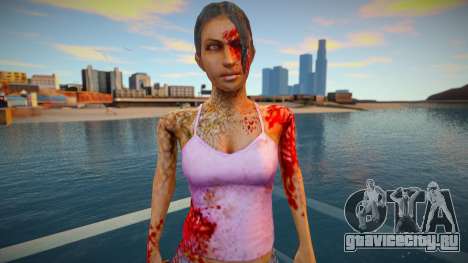 Девушка - зомби из игры Resident Evil для GTA San Andreas