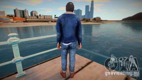 Trevor with blue jeans jacket from GTA 5 для GTA San Andreas
