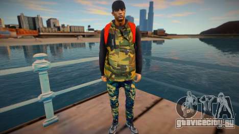 Guy in camouflage style для GTA San Andreas
