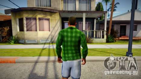Green Plaid Shirt для GTA San Andreas