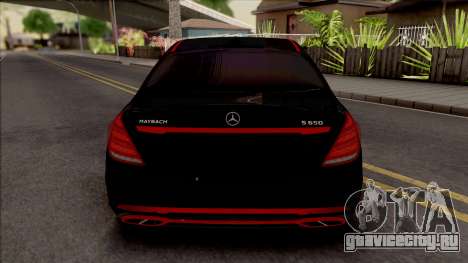 Mercedes-Maybach S650 Black-Red Tuning для GTA San Andreas