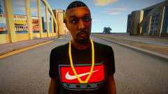 Афроамериканец в футболке Nike для GTA San Andreas