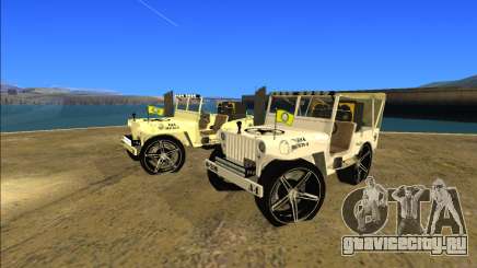 Punjabi Jeep Willy Mod by Harinder Mods для GTA San Andreas