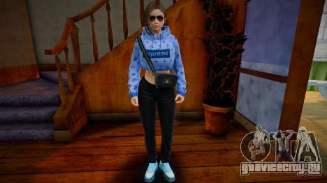 Samantha Samsung Assistant Virtual - Hoodie v3 для GTA San Andreas
