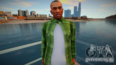 CJ as Grove Family Outfit v2 для GTA San Andreas