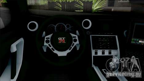 Nissan GT-R Black Edition Police для GTA San Andreas