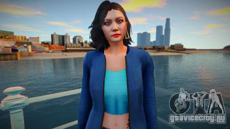 GTA Online Skin Ramdon Female Asian 1 Fashion v1 для GTA San Andreas