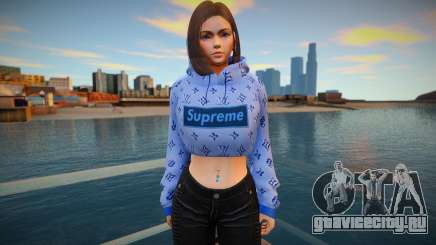 Samantha Samsung Assistant Virtual - Hoodie v1 для GTA San Andreas