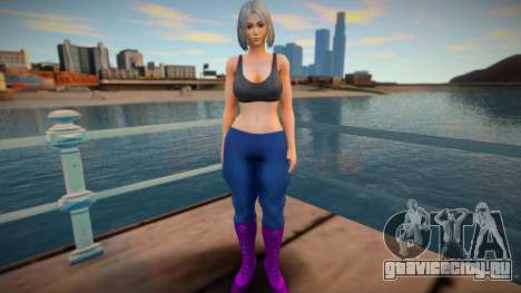 KOF Soldier Girl Different - Blue 2 для GTA San Andreas