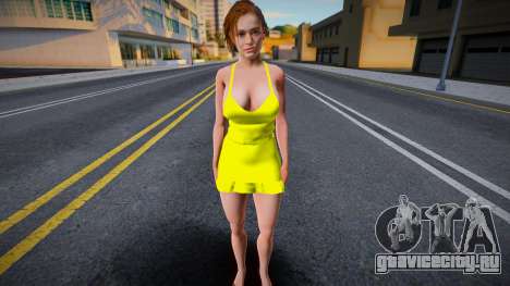 Jill Valentine Yellow Dress для GTA San Andreas