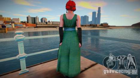 Tress Long Green Dress для GTA San Andreas