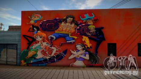 Mural One Piece для GTA San Andreas