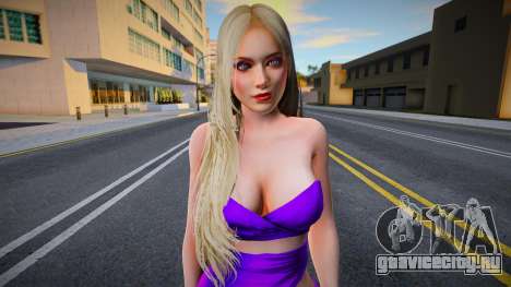 Helena Purple Dress для GTA San Andreas