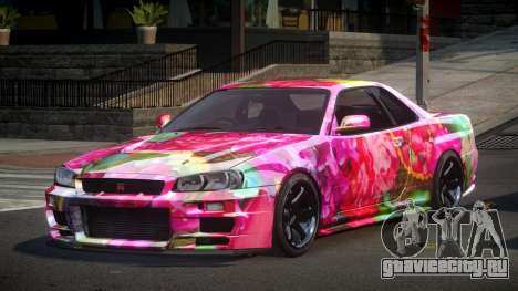 Nissan Skyline R34 PSI Qz S2 для GTA 4