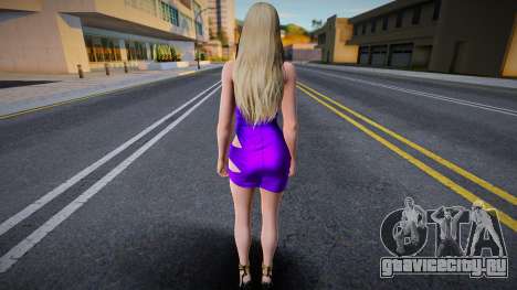 Helena Purple Dress для GTA San Andreas