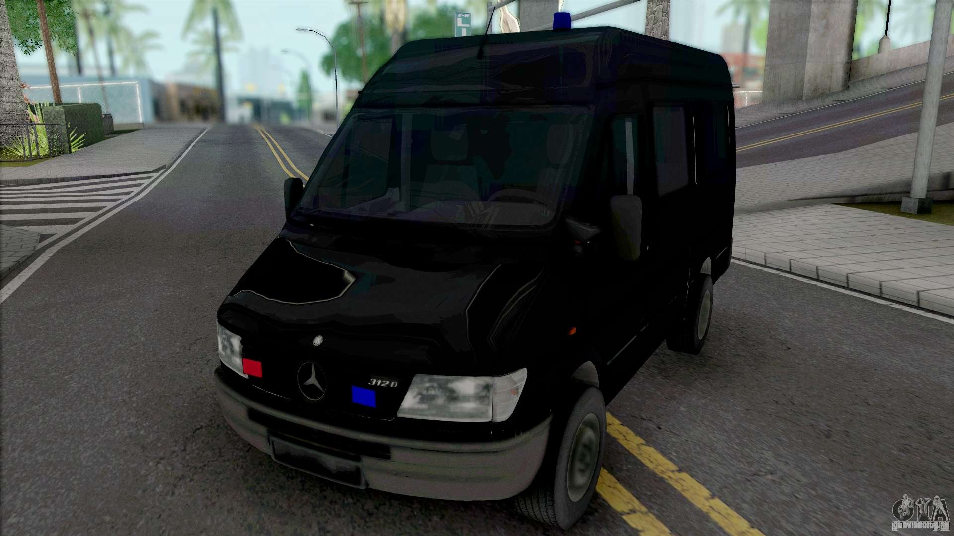 Mercedes Benz Sprinter Unmarked SWAT GTA San Andreas