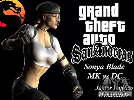Sonya Blade from Mortal Kombat vs DC для GTA San Andreas