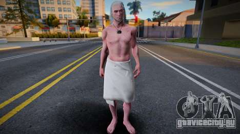 Geralt Half Nude Clothing (Witcher 3) для GTA San Andreas