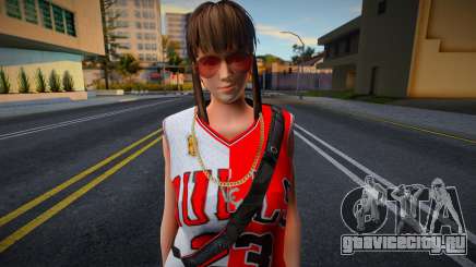 Hitomi Fashion Casual Chicago Bulls Jersey 3 для GTA San Andreas