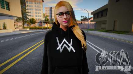GTA Online Female Outher Style Alan Walker 1 для GTA San Andreas