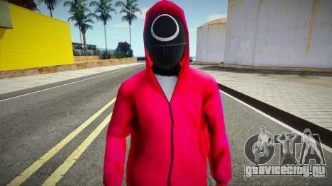 Squid Game Guard Outfit For CJ 3 для GTA San Andreas