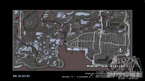 Серая карта и радар для GTA San Andreas