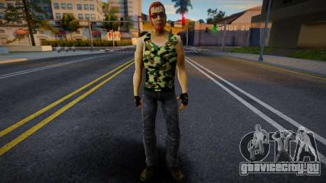 Postal Dude в камуфляжной майке 1 для GTA San Andreas