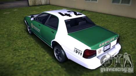 GTA V Vapid Stanier II Sheriff Cruiser для GTA Vice City