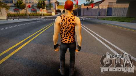 Postal Dude в леопардовой майке для GTA San Andreas