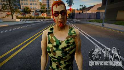 Postal Dude в камуфляжной майке 1 для GTA San Andreas