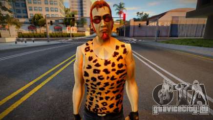 Postal Dude в леопардовой майке для GTA San Andreas