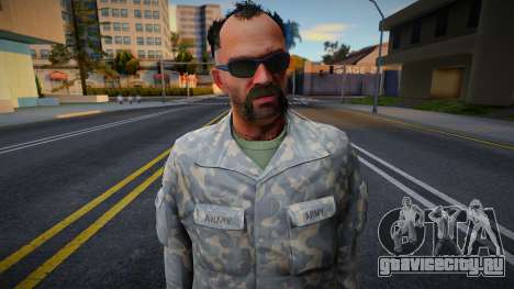 GTA V Trevor Soldier glasses Skin для GTA San Andreas