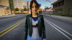 Cute Girl in leather jacket для GTA San Andreas
