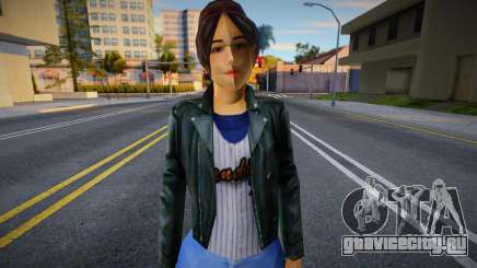 Cute Girl in leather jacket для GTA San Andreas