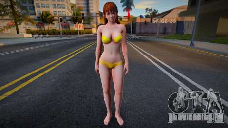Kasumi yellow swimsuit для GTA San Andreas