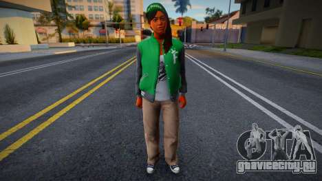 Grove (Families) Girl from GTA V 2 для GTA San Andreas