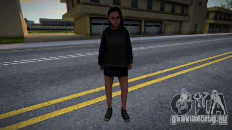 Симпатичная девушка в юбке для GTA San Andreas