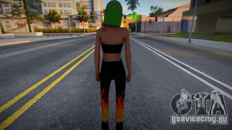 Девушка с яркими волосами для GTA San Andreas
