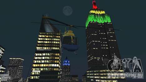 Empire State Building lights Yellow-Green для GTA 4